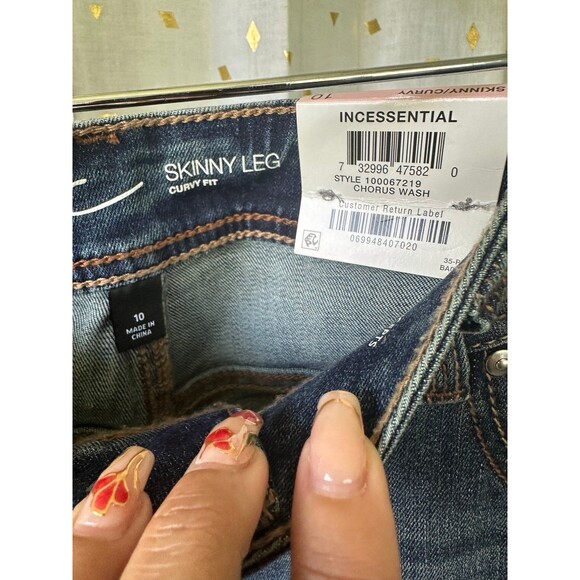 International Concepts INC NWT Curvy Tummy Control Fit Mid Rise Skinny Leg Jeans - Picture 5 of 6